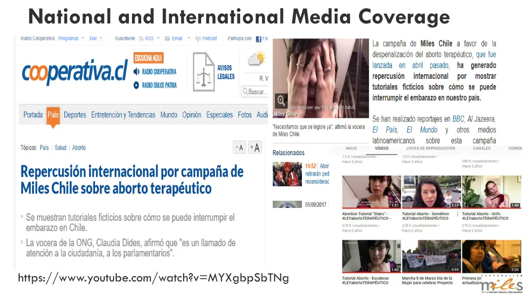 national and international media coverage