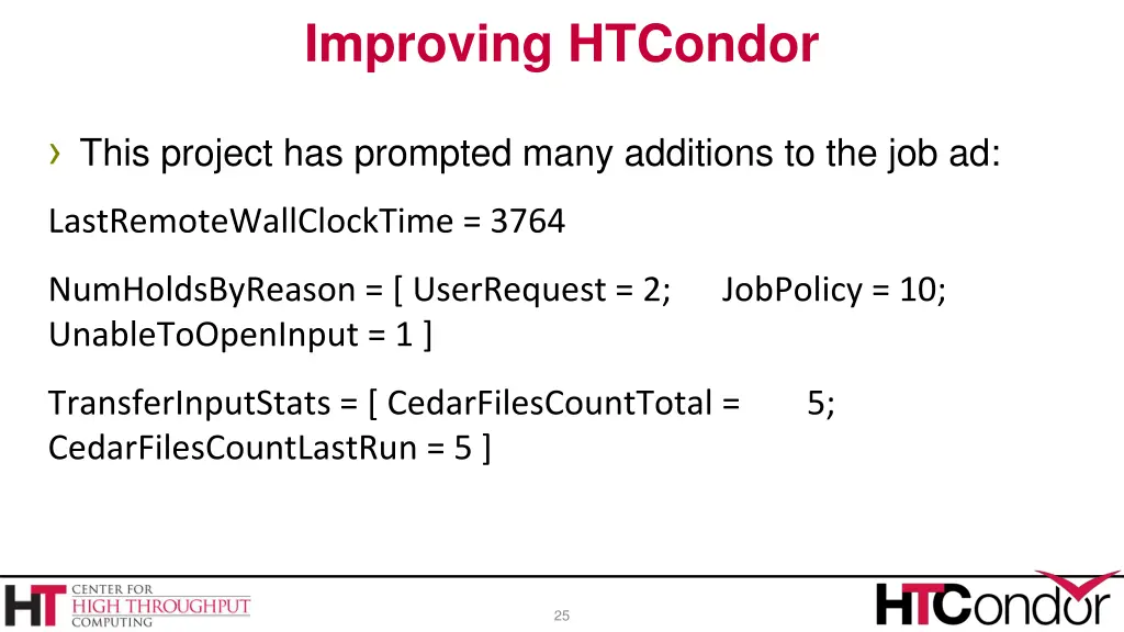 improving htcondor