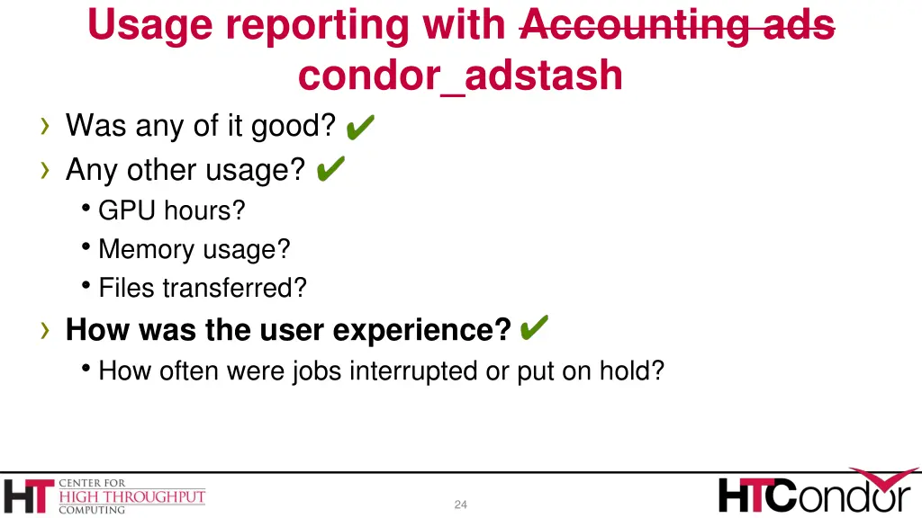 usage reporting with accounting ads condor adstash 3