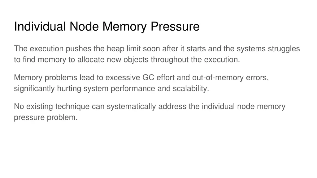 individual node memory pressure