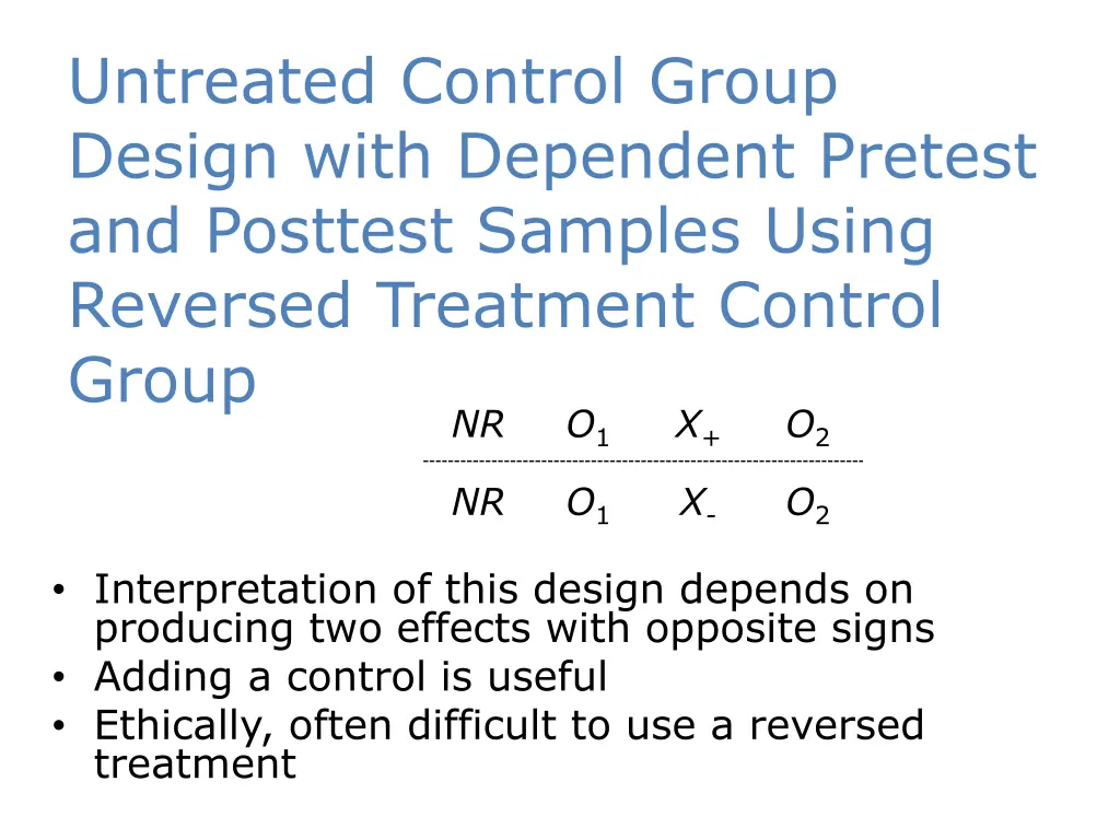 untreated control group design with dependent 3