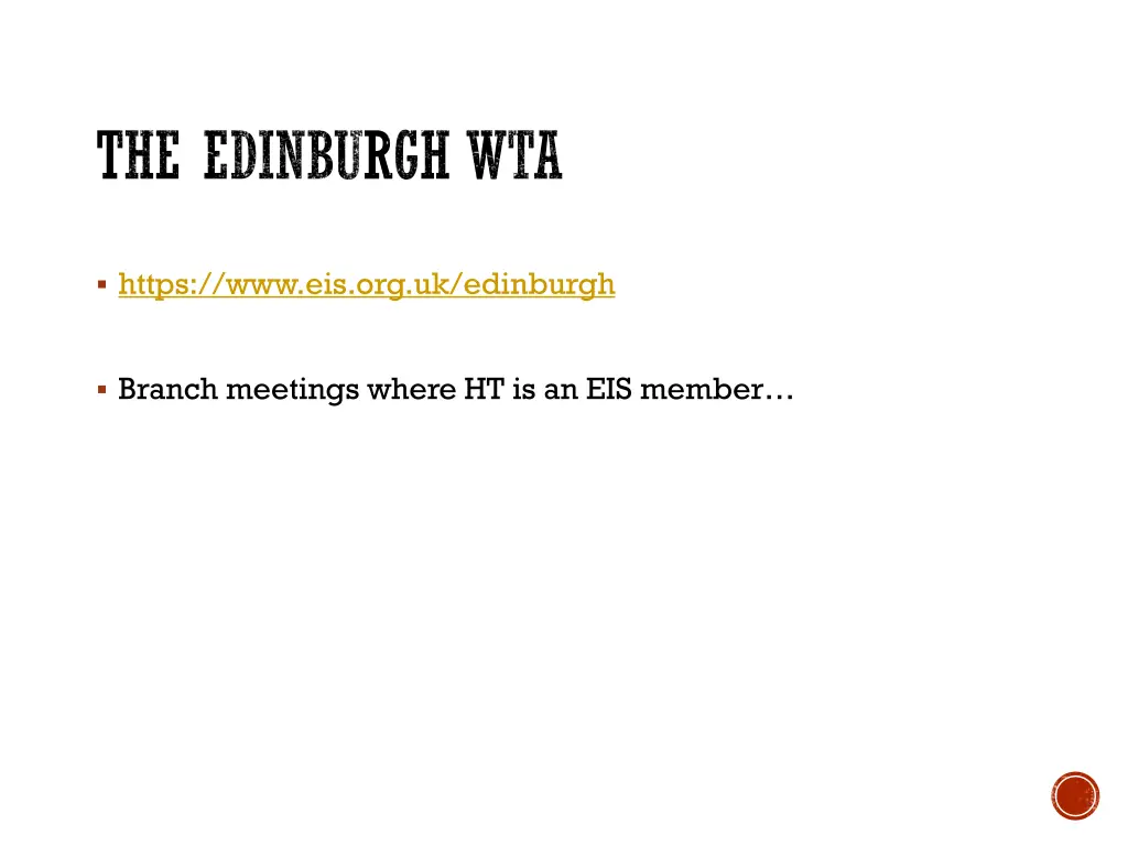 the edinburgh wta