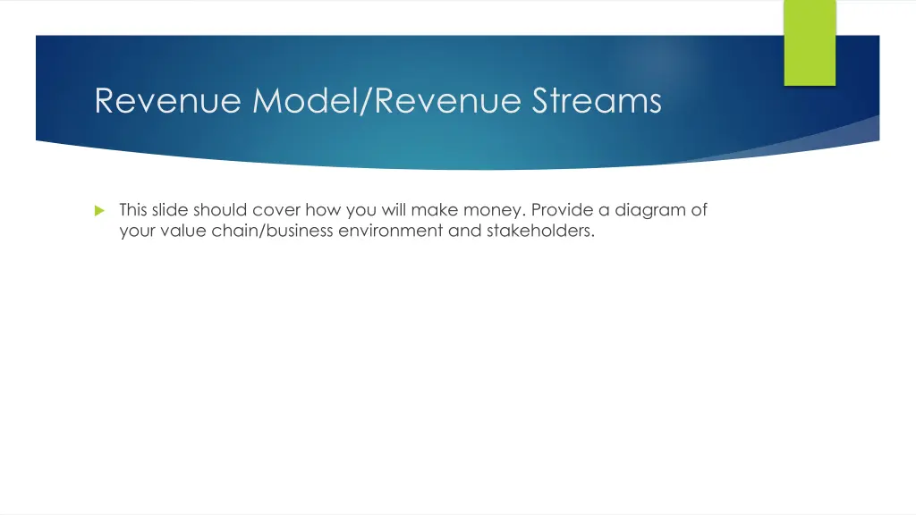 revenue model revenue streams