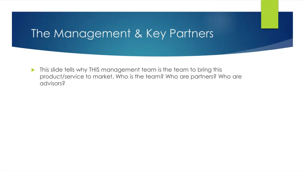 the management key partners