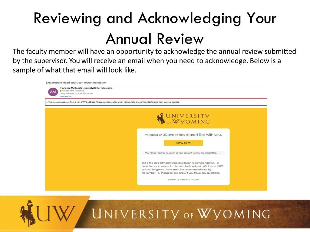 reviewing and acknowledging your annual review