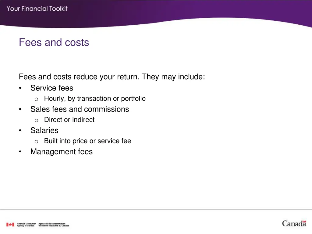 fees and costs