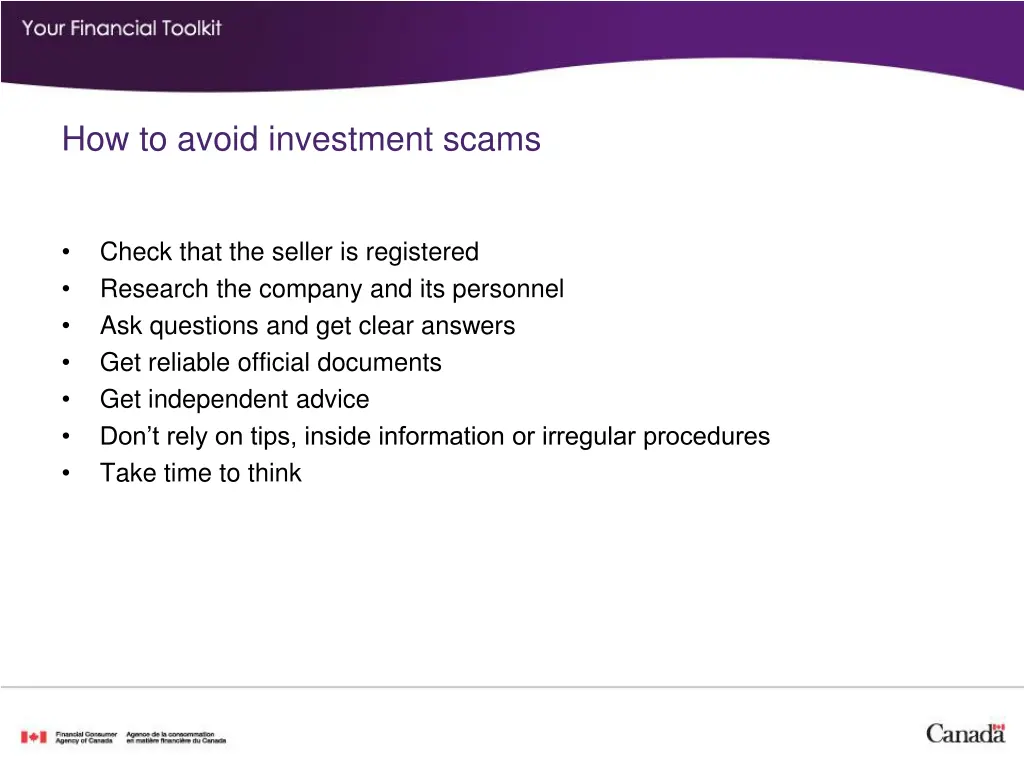 how to avoid investment scams