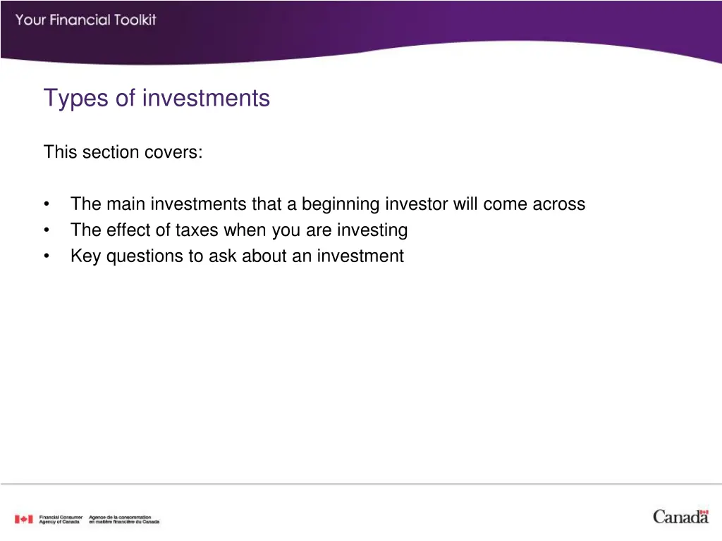 types of investments 1