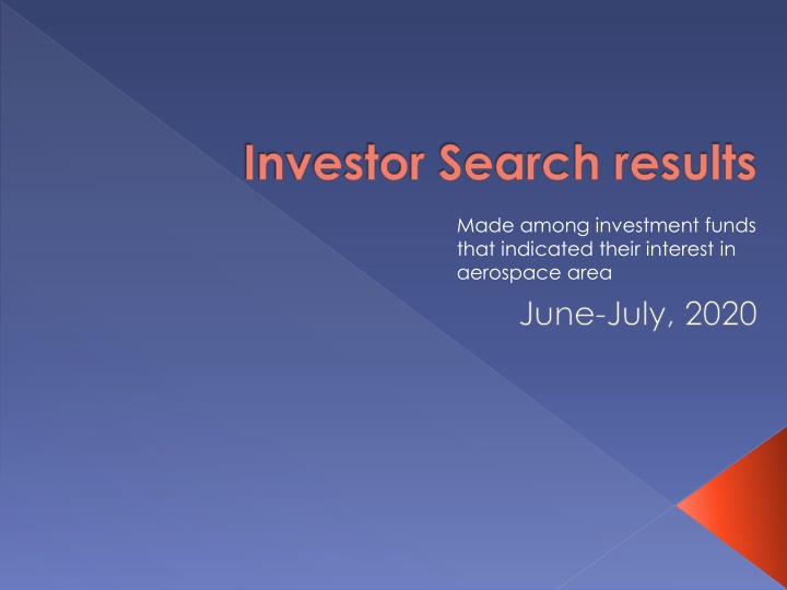 investor search results