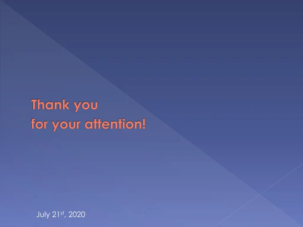 thank you for your attention