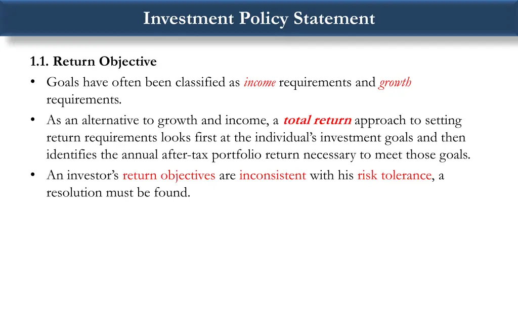 investment policy statement 3