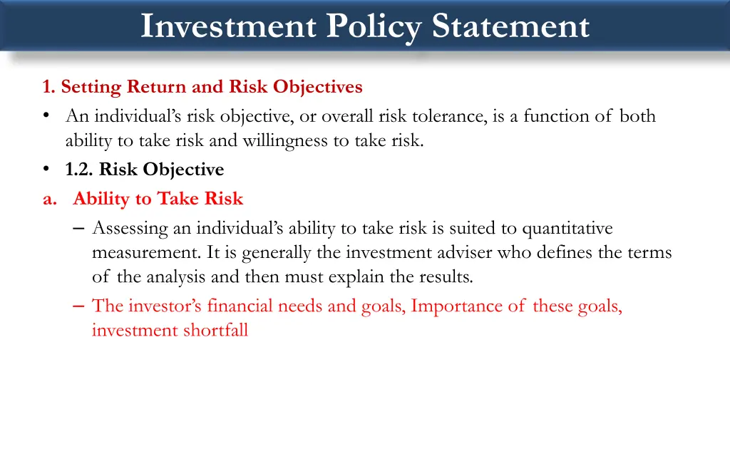 investment policy statement 4