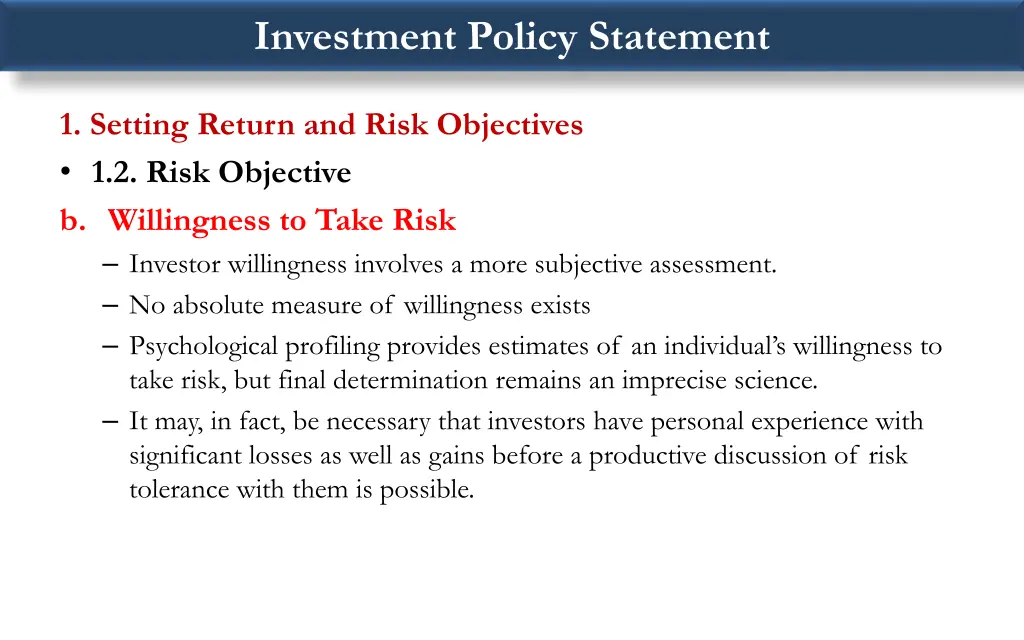 investment policy statement 5