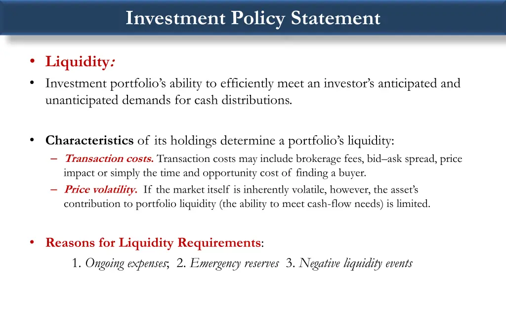 investment policy statement 7