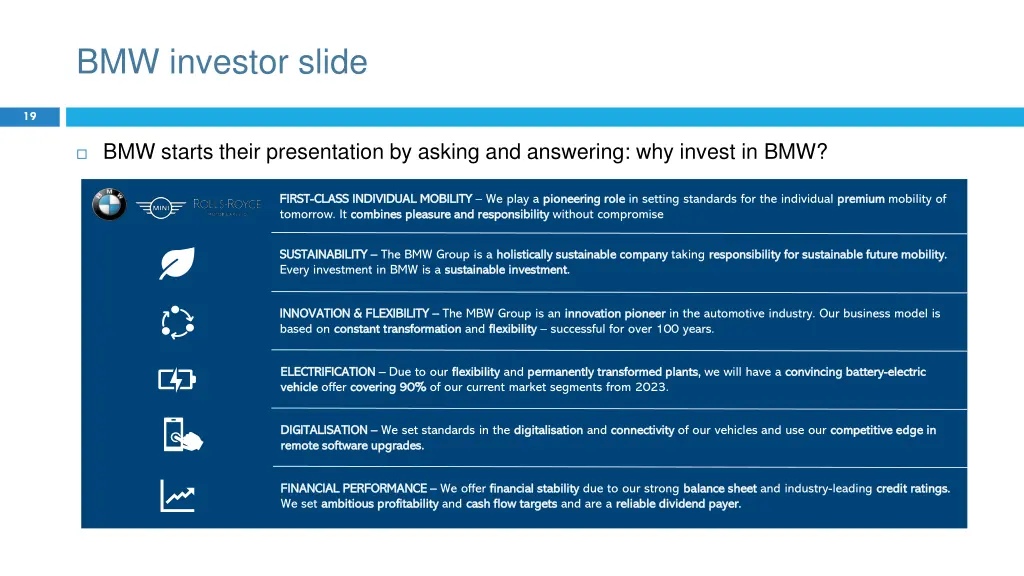 bmw investor slide