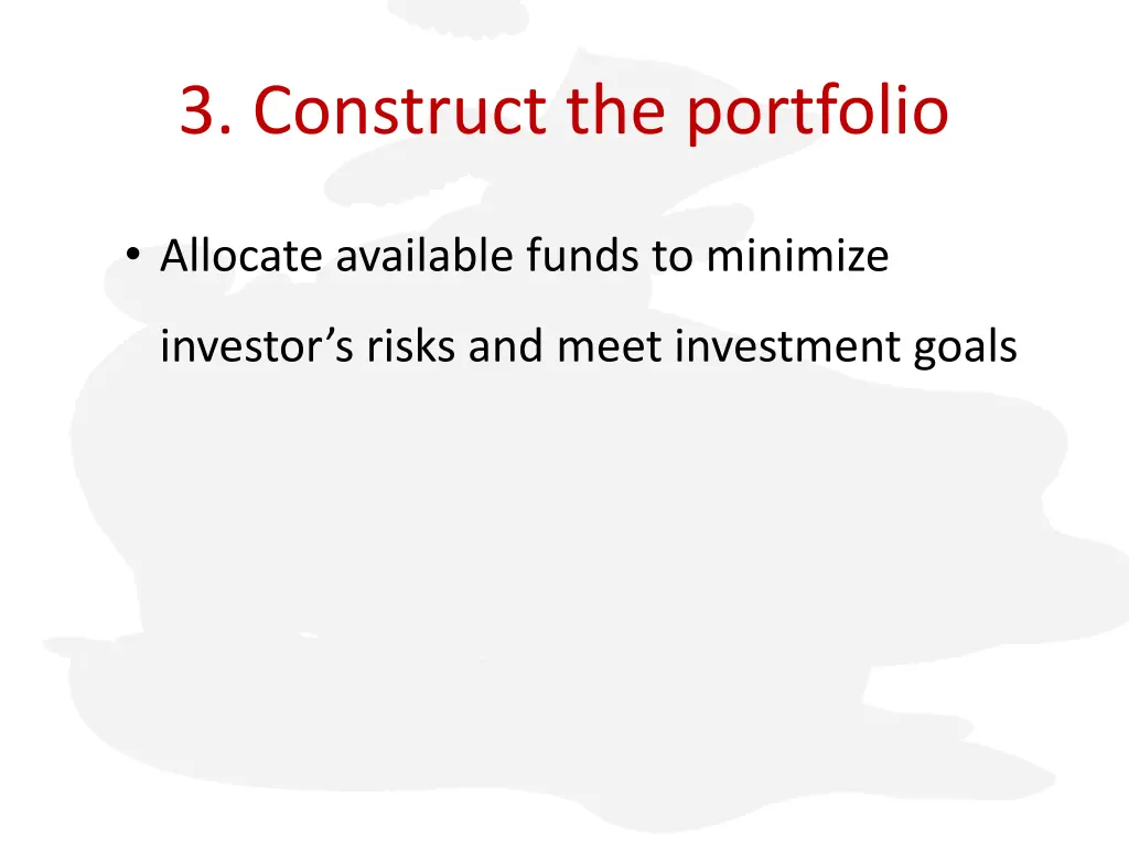 3 construct the portfolio