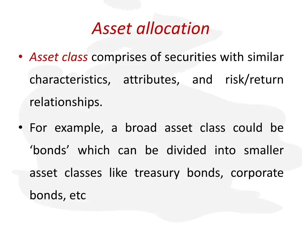 asset allocation 1