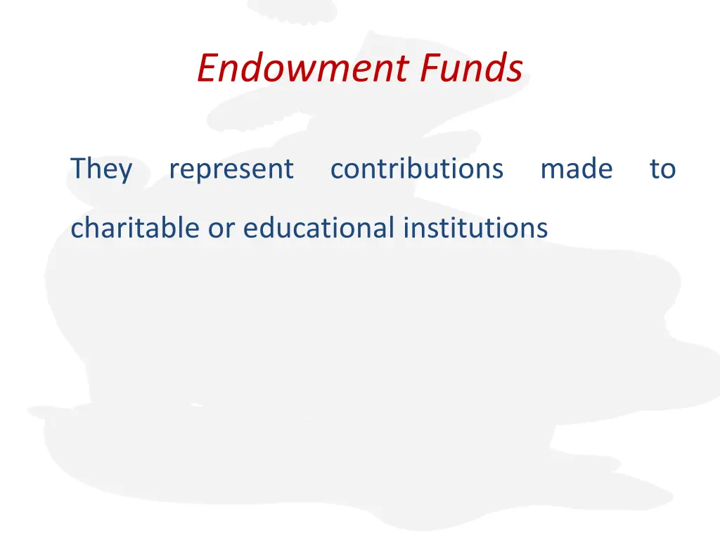 endowment funds