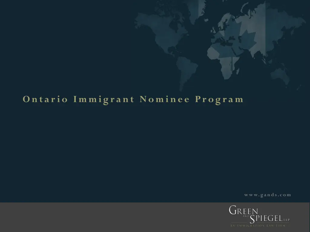 ontario immigrant nominee program