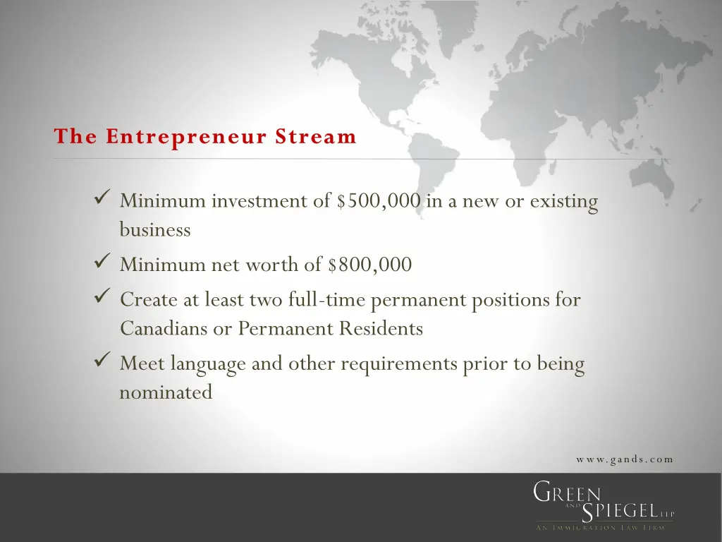 the entrepreneur stream