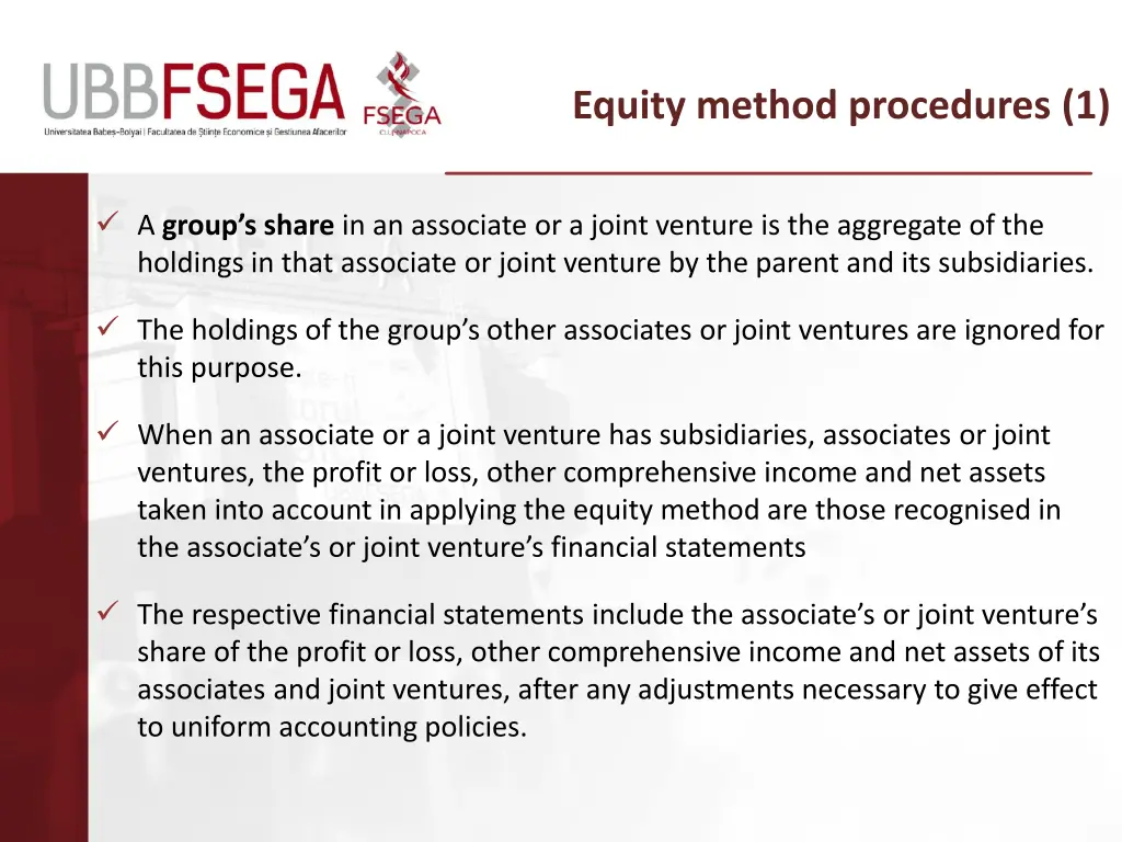 equity method procedures 1