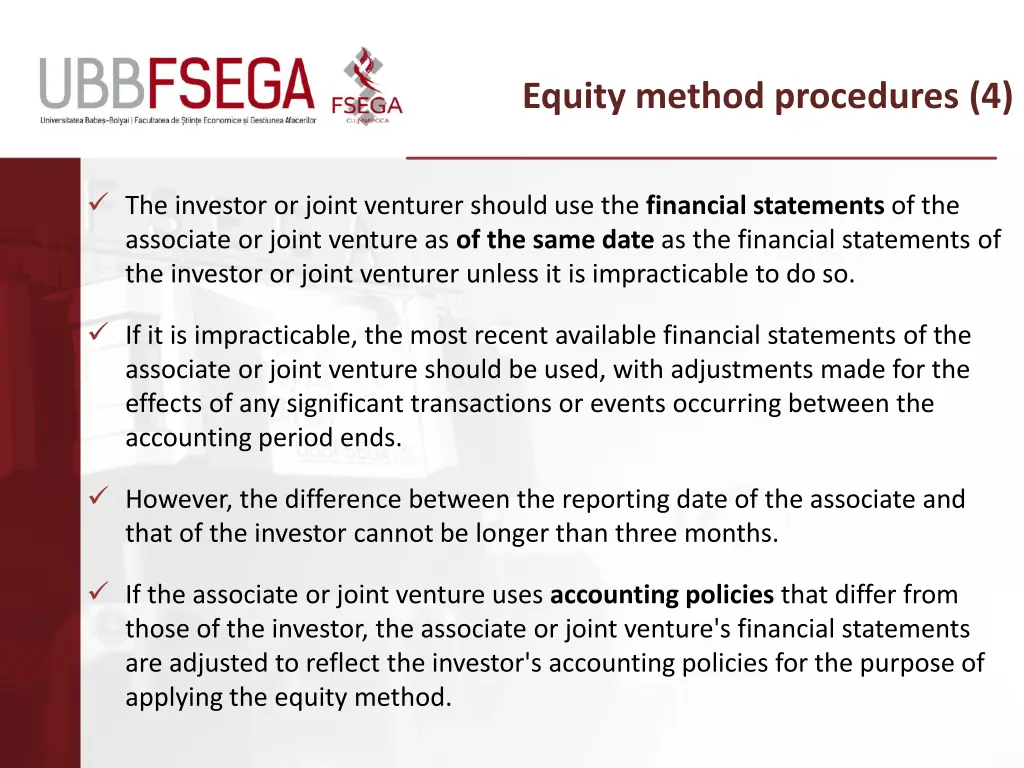 equity method procedures 4