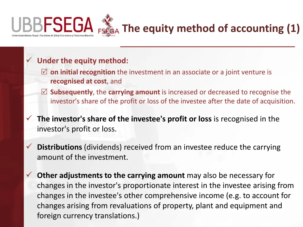 the equity method of accounting 1