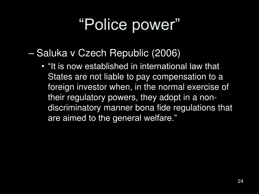 police power