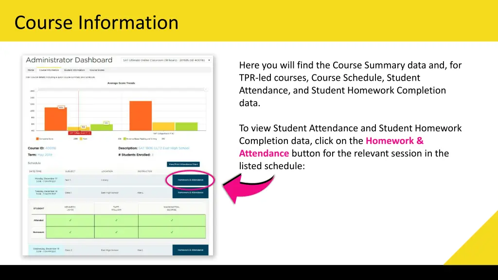 course information