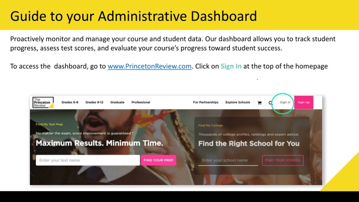 guide to your administrative dashboard