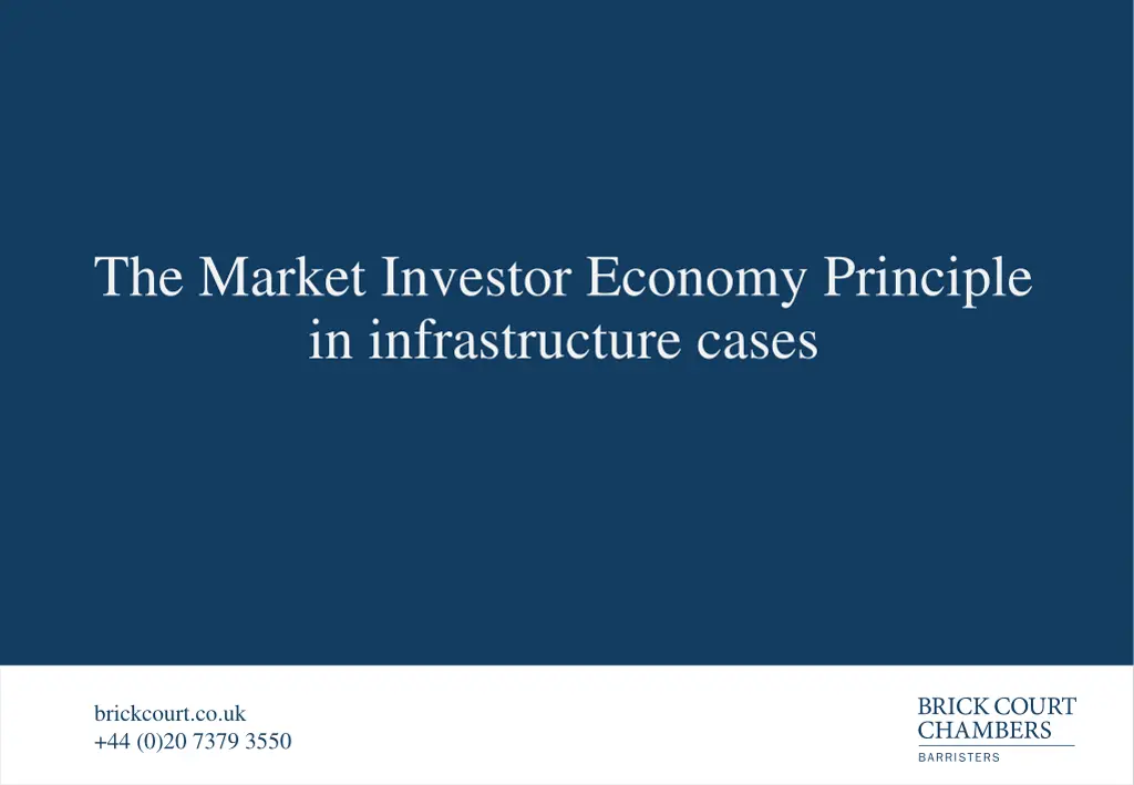 the market investor economy principle