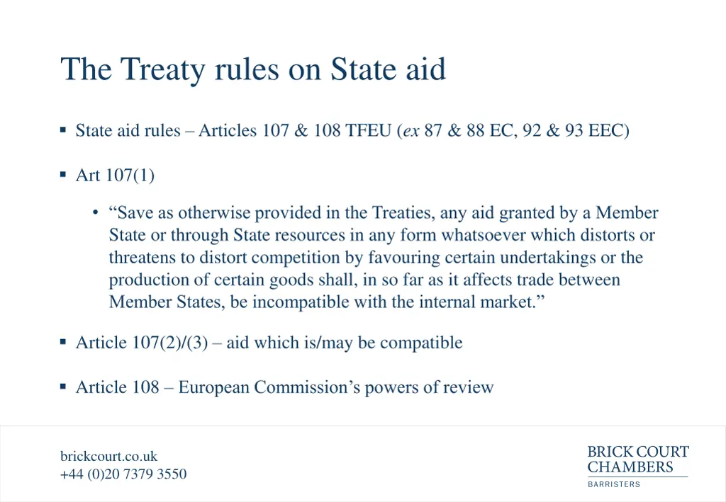 the treaty rules on state aid