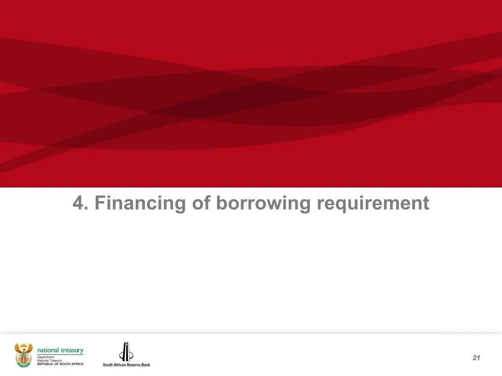 4 financing of borrowing requirement