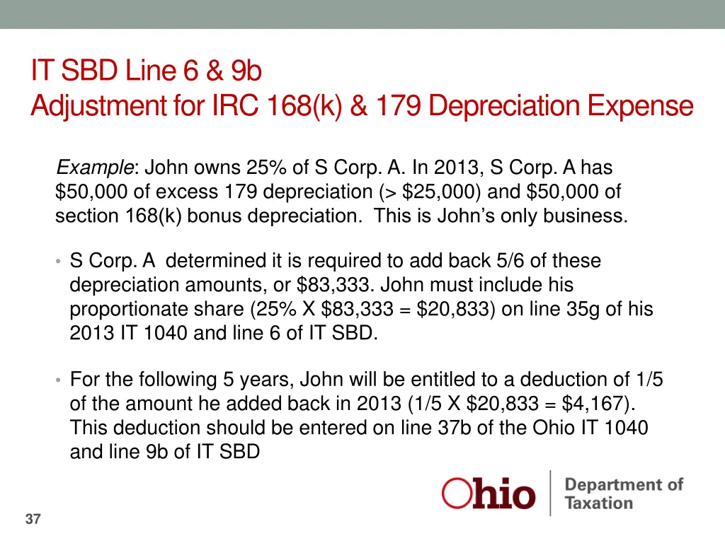 it sbd line 6 9b adjustment