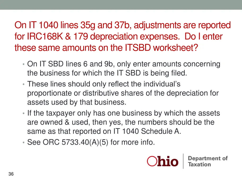 on it 1040 lines 35g and 37b adjustments