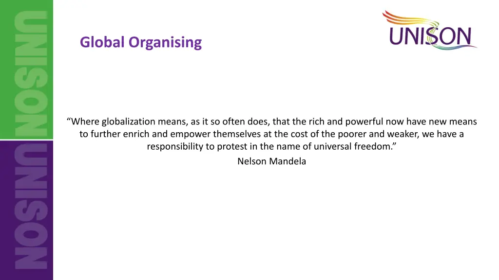 global organising