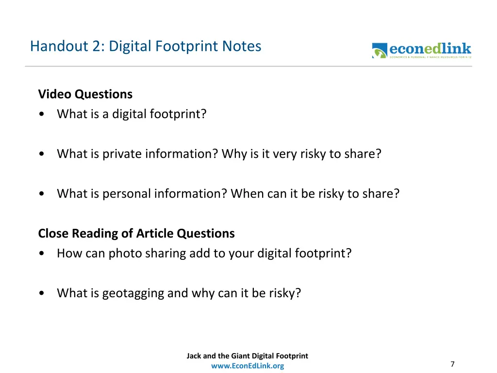 handout 2 digital footprint notes