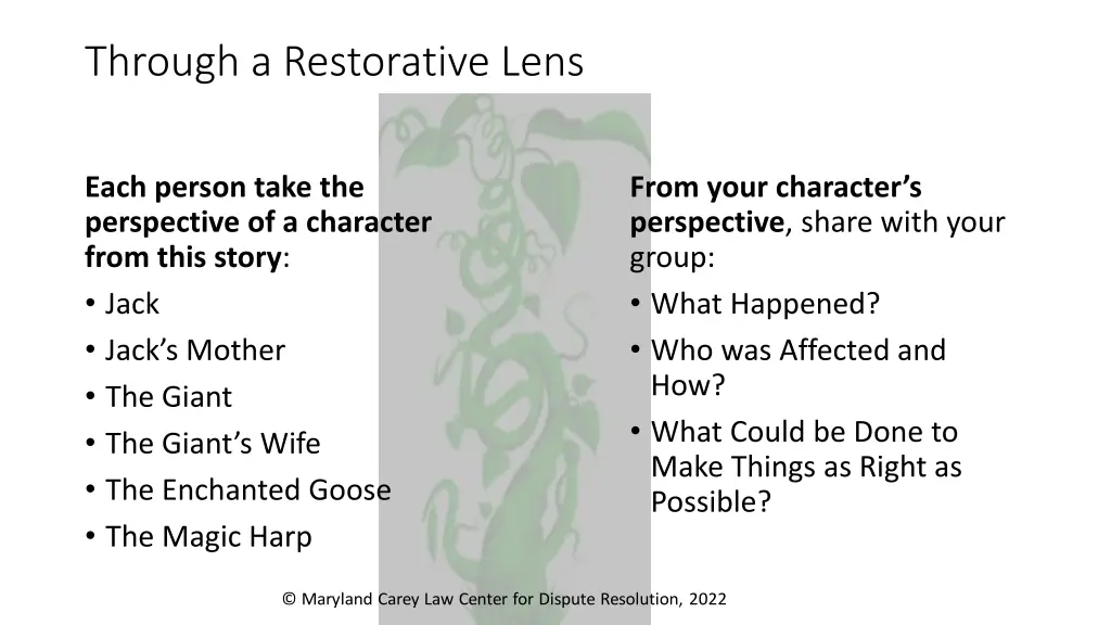 through a restorative lens