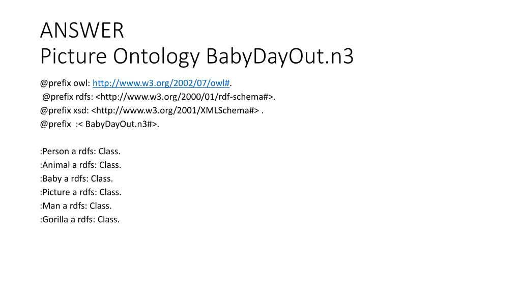 answer picture ontology babydayout n3