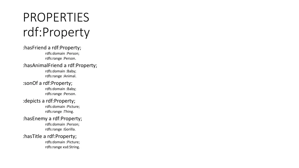 properties rdf property