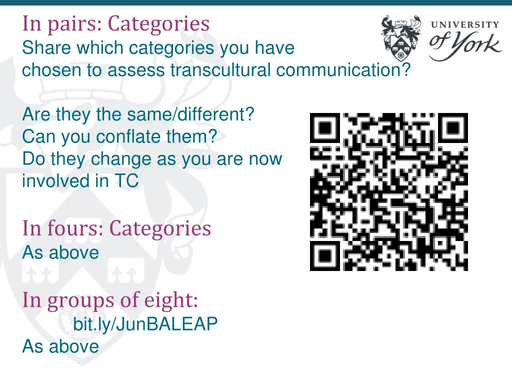 in pairs categories share which categories