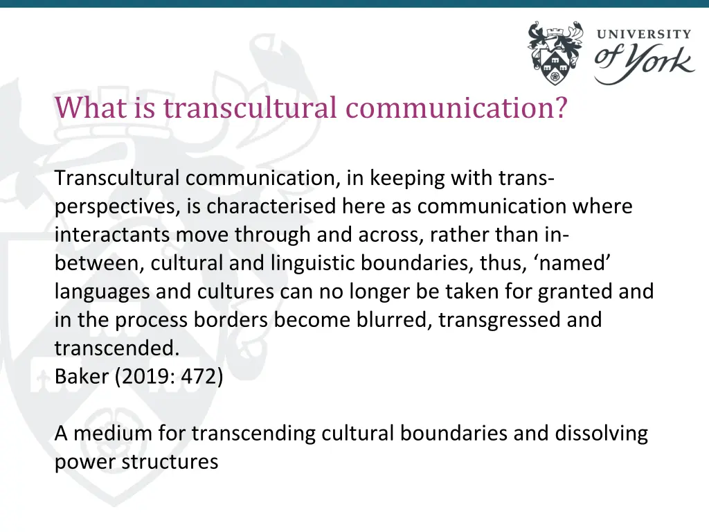 what is transcultural communication