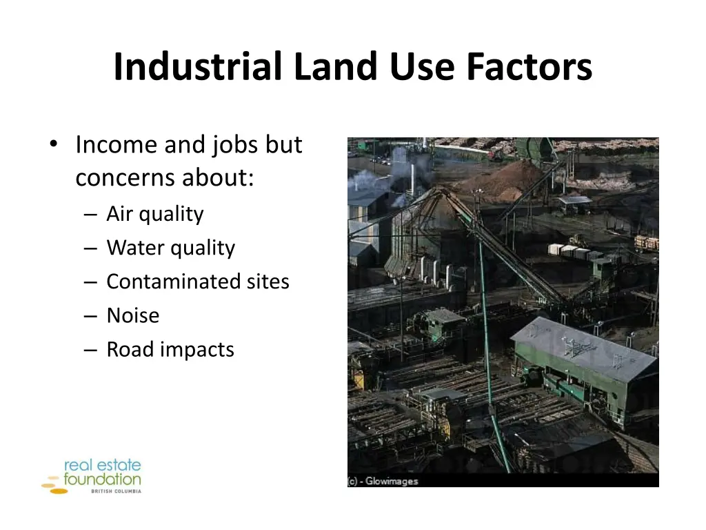 industrial land use factors