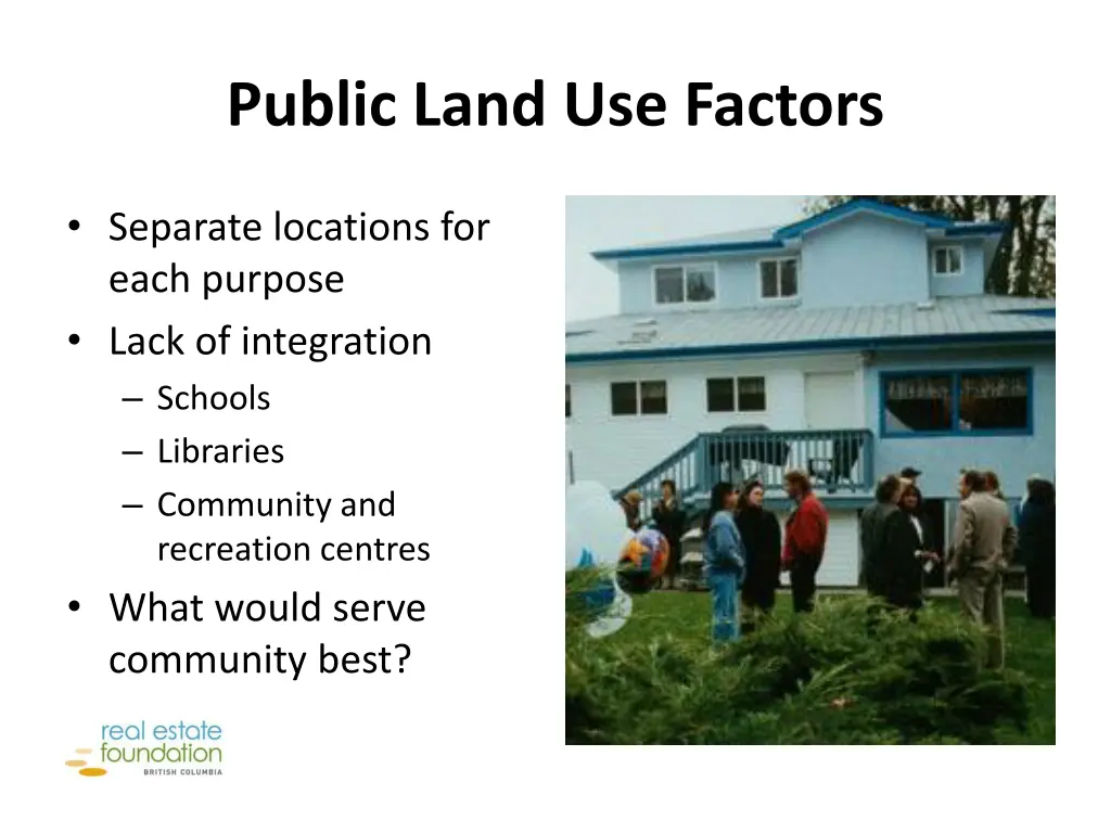 public land use factors