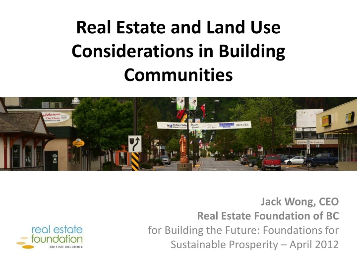 real estate and land use considerations