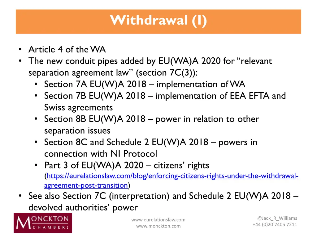 withdrawal i