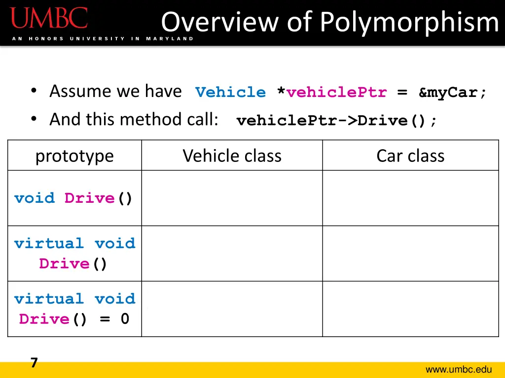 overview of polymorphism