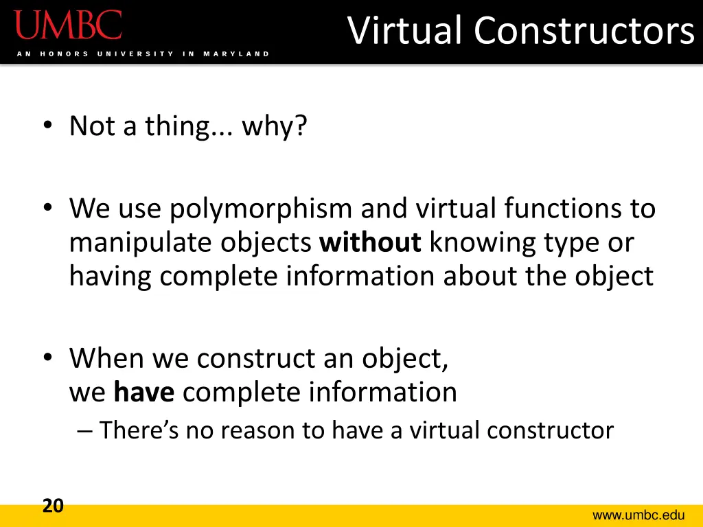 virtual constructors