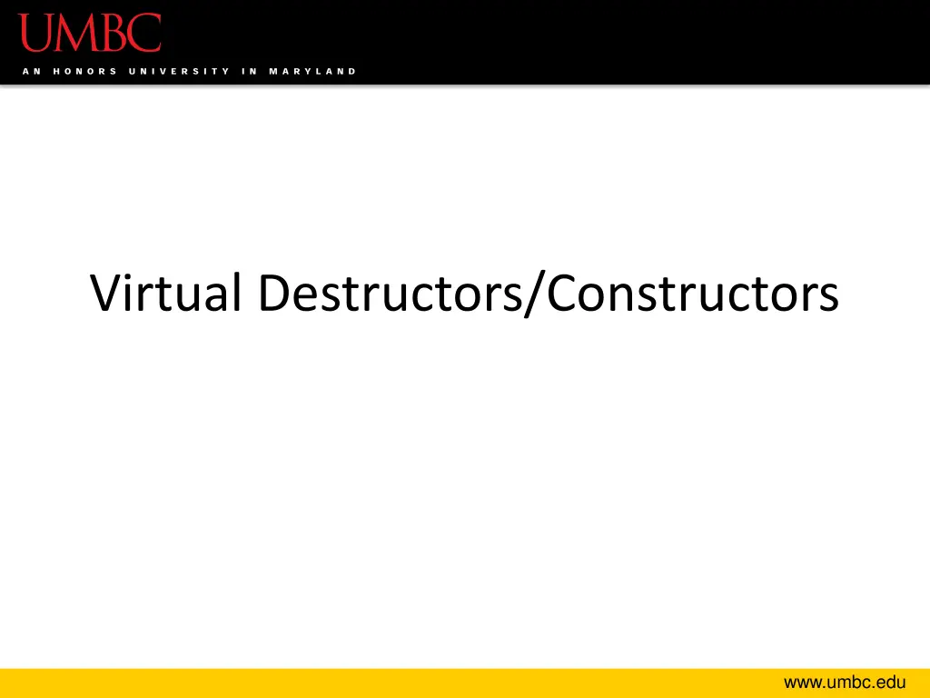 virtual destructors constructors