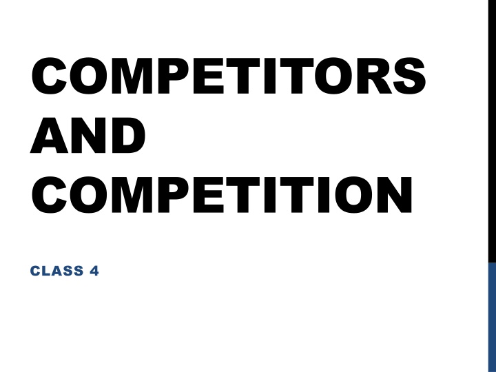 competitors and competition